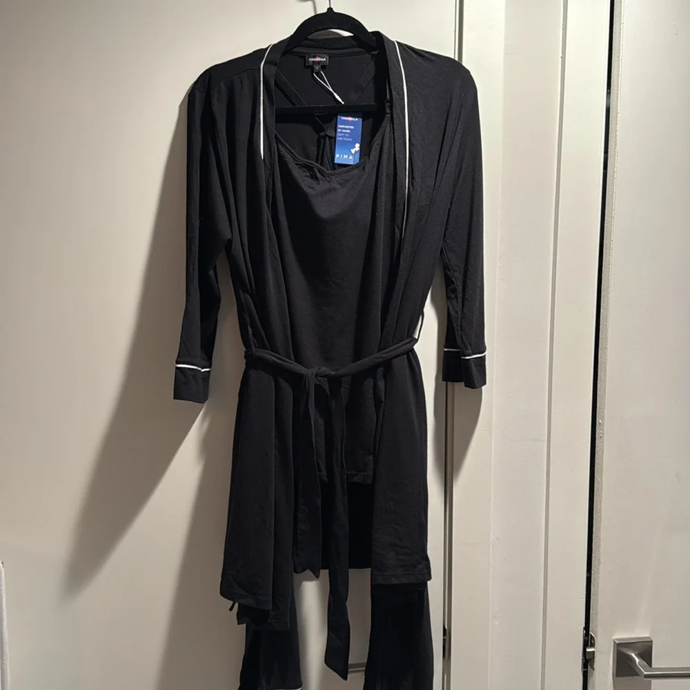 NWT Cosabella Bella Nursing 3 Piece Set With Print Robe - Picture 7 of 11